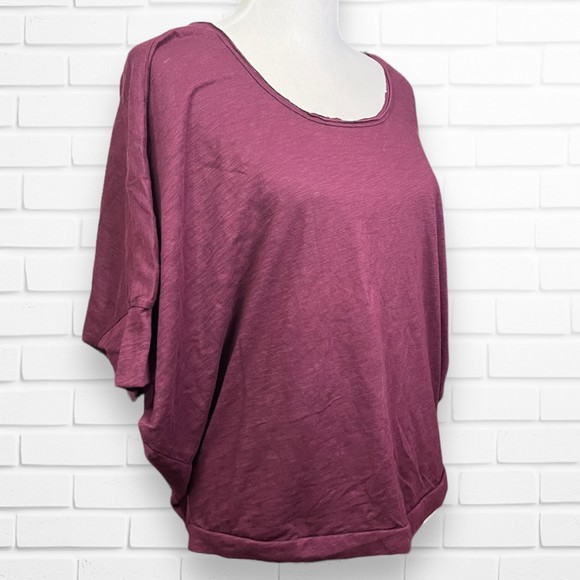 Lovestitch Dolman Sleeve Open Back Blouse Medium NWOT - Picture 2 of 8